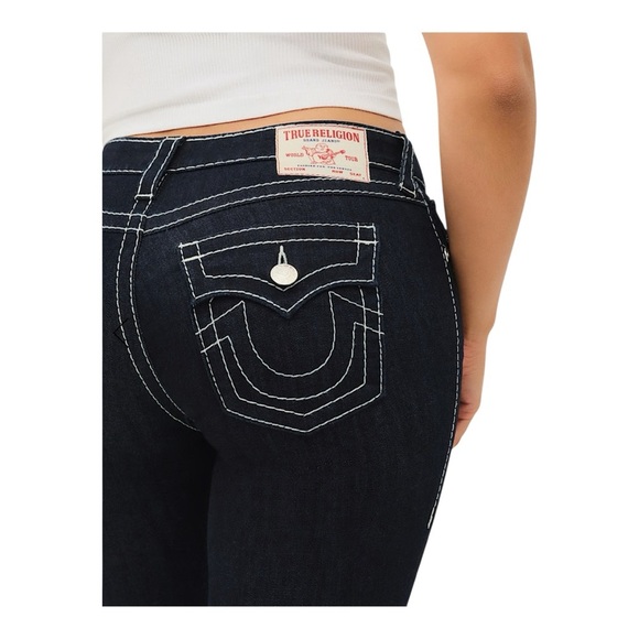 TRUE RELIGION VINTAGE BECCA BIG T FLAP BOOTCUT JEAN size 27 NWT - Picture 3 of 12